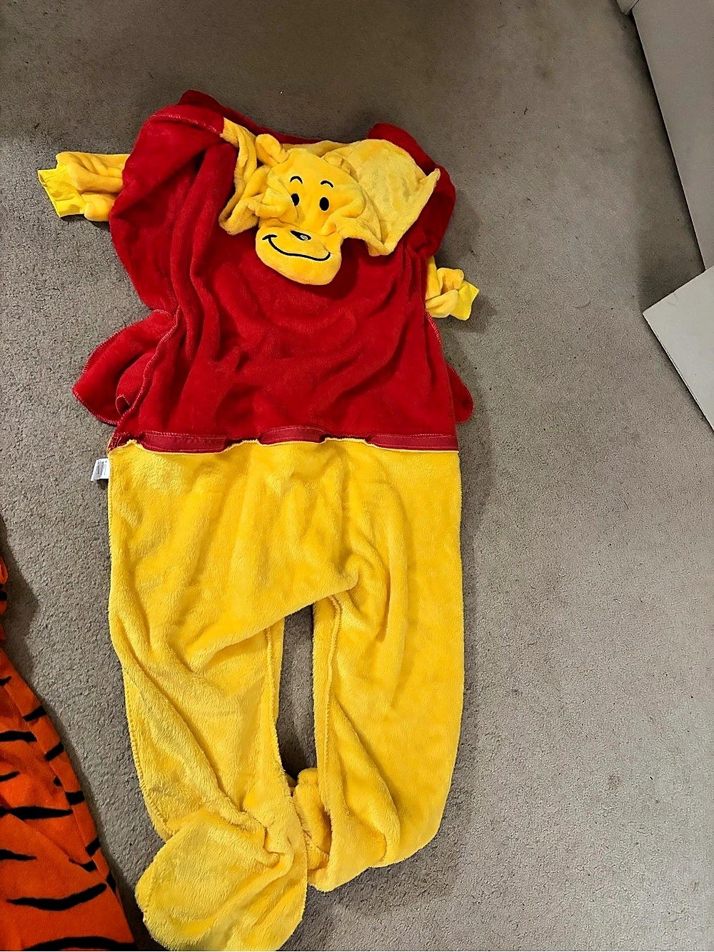 Disney Winnie the Pooh Plush Costume Jumpsuit Red & Yellow